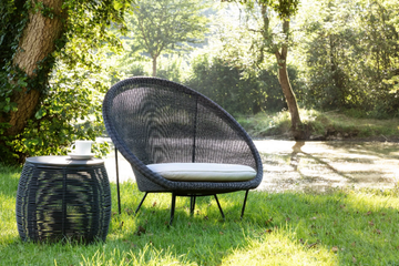 GIPSY COCOON - Wicker garden armchair with armrests by Vincent Sheppard - view 3